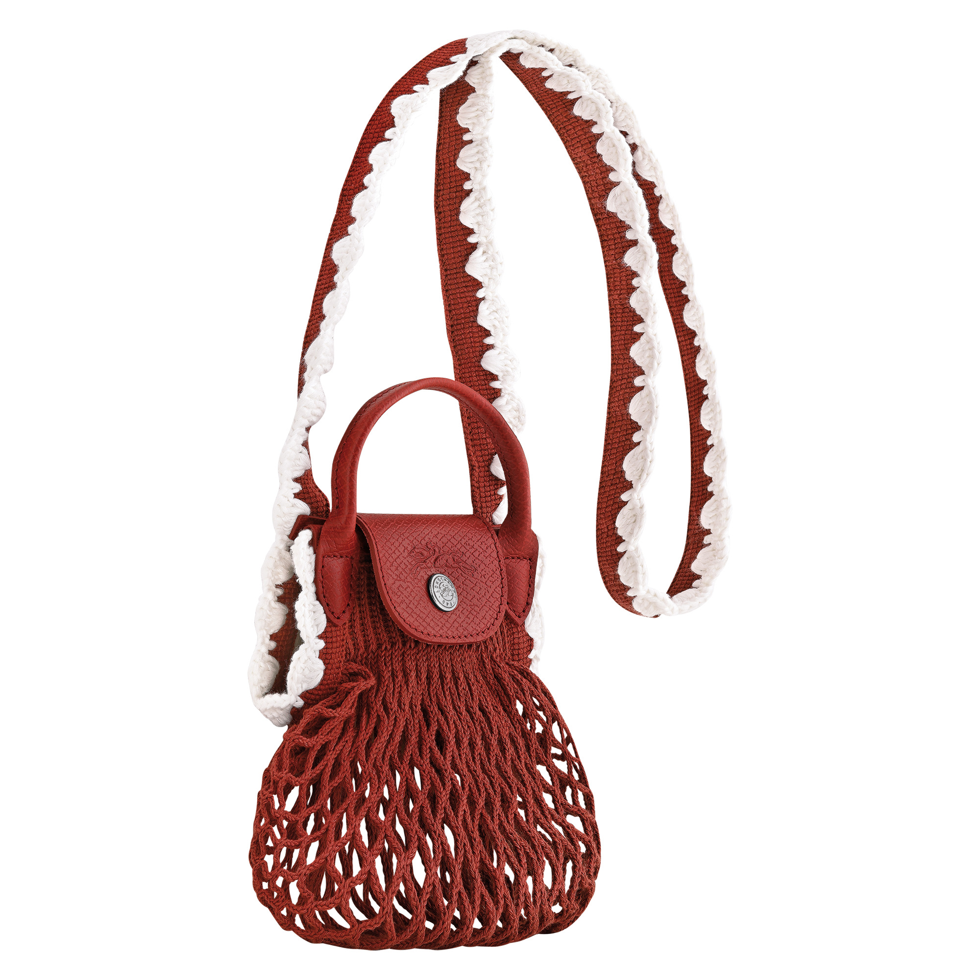 Le Pliage Collection Mesh bag Terracotta - Canvas - 3