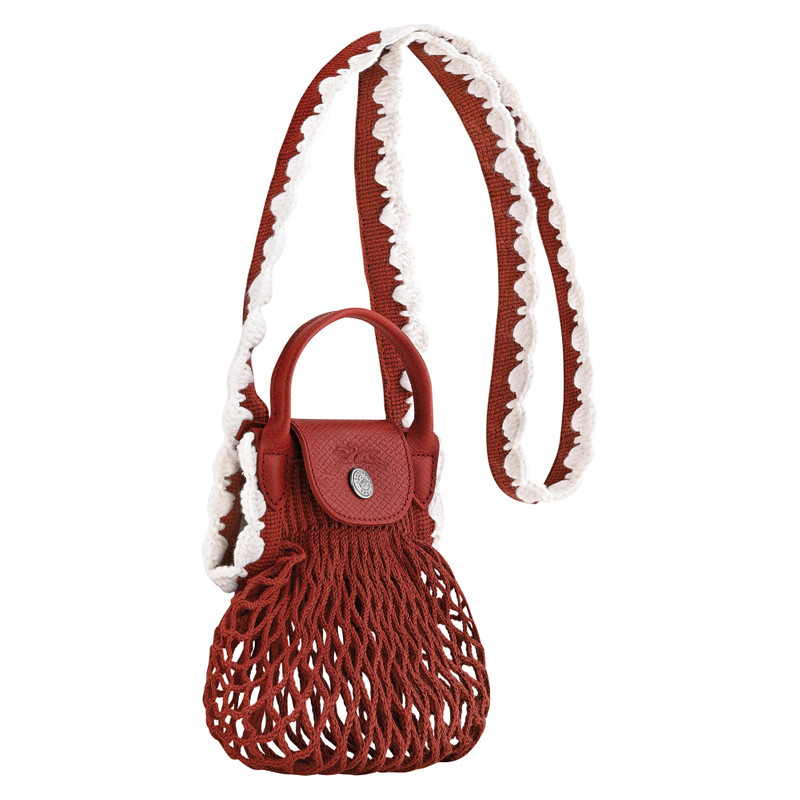 Le Pliage Collection Mesh bag Terracotta - Canvas 3
