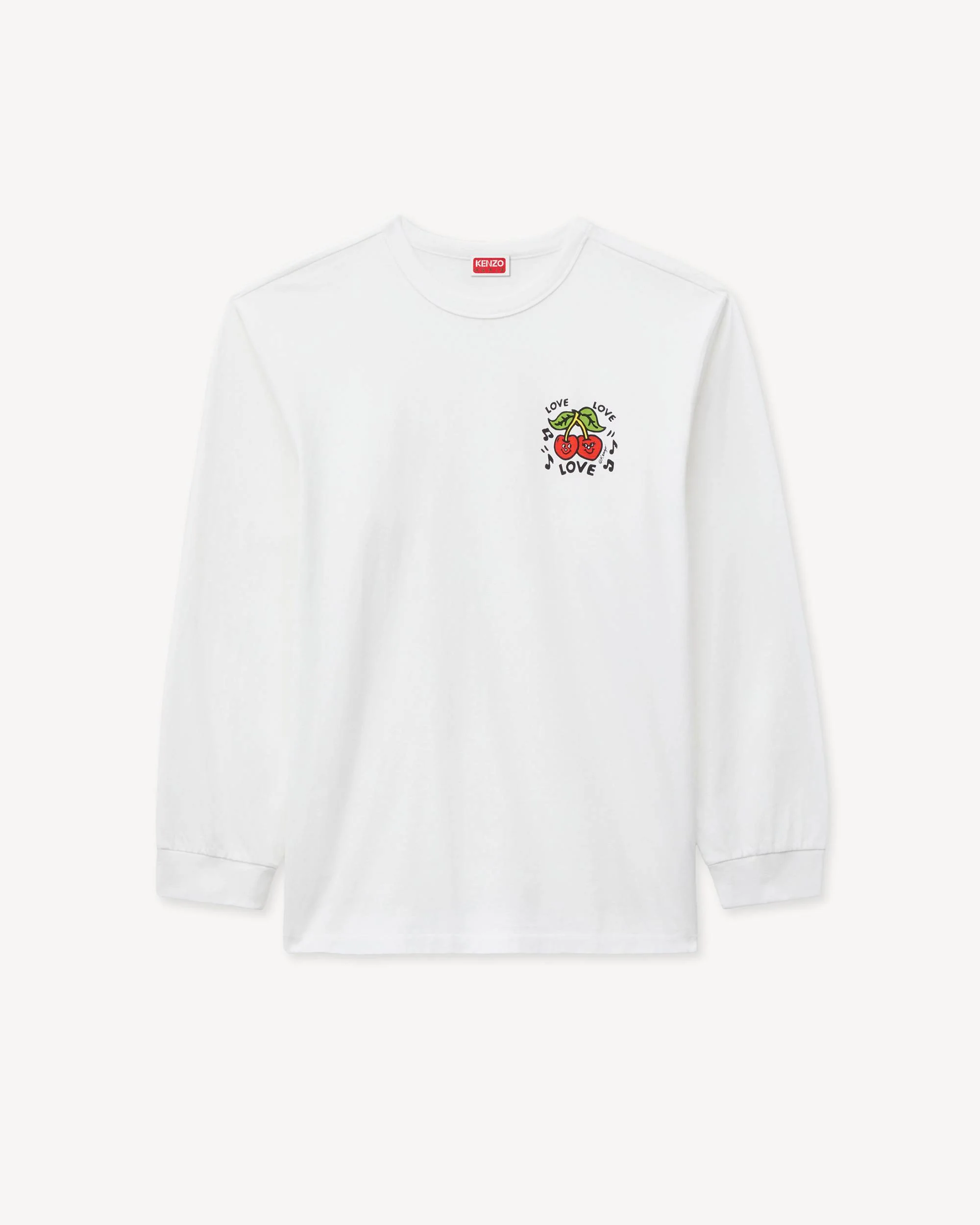 'KENZO Loves' long sleeves T-shirt in cotton - 1