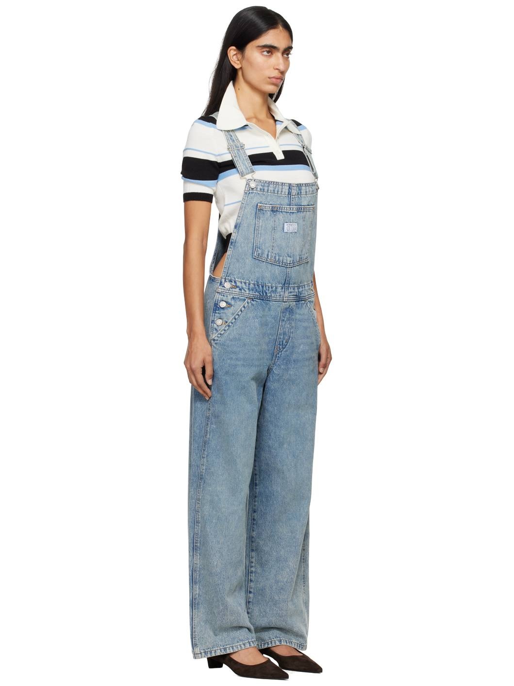 Blue Vintage Denim Overalls - 2