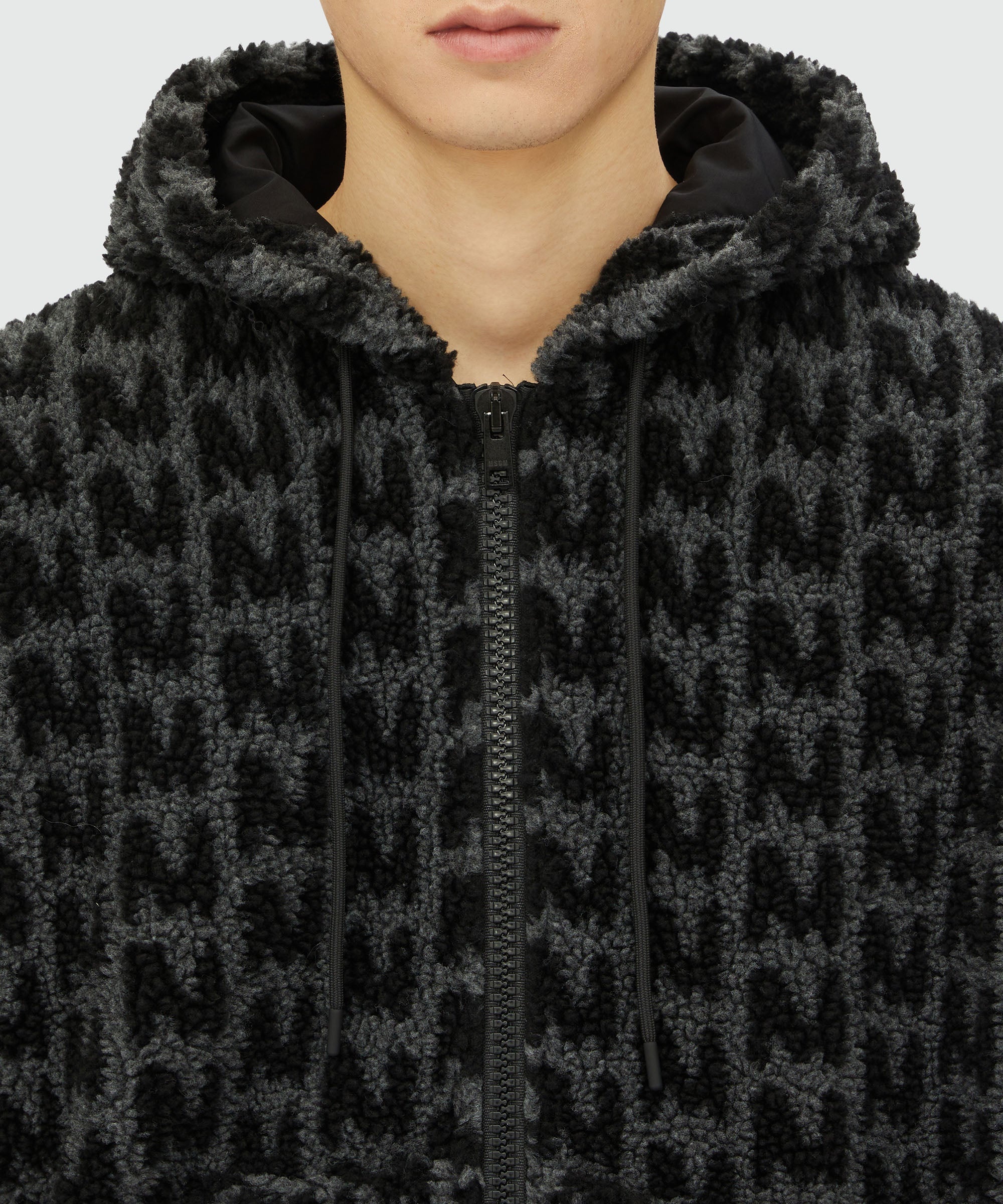 Faux-fur jacquard "TheMwave" jacket - 5