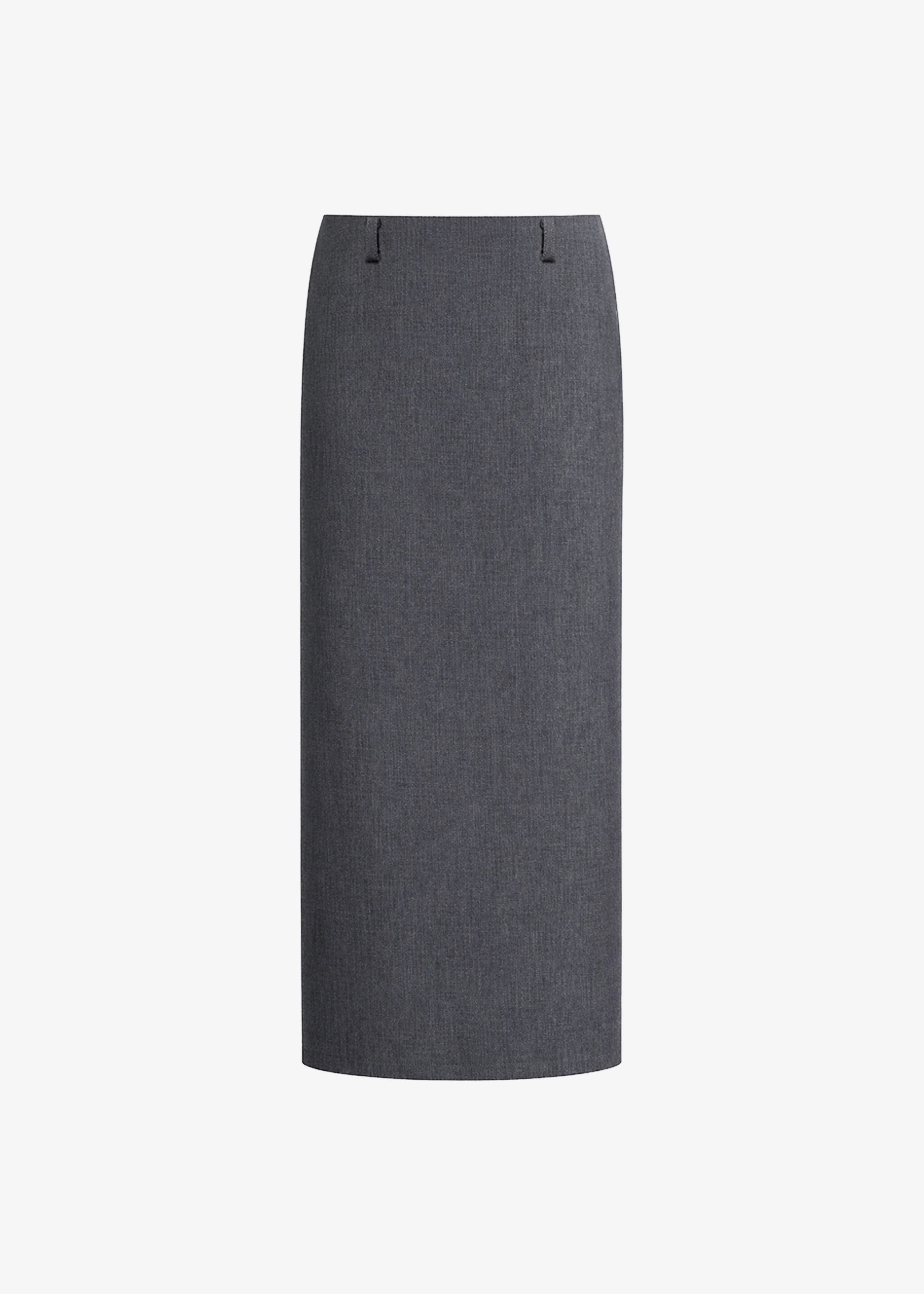 Gema Pencil Skirt - Dark Grey Melange - 1