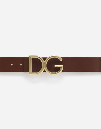 Dolce & Gabbana Leather belt with DG logo outlook