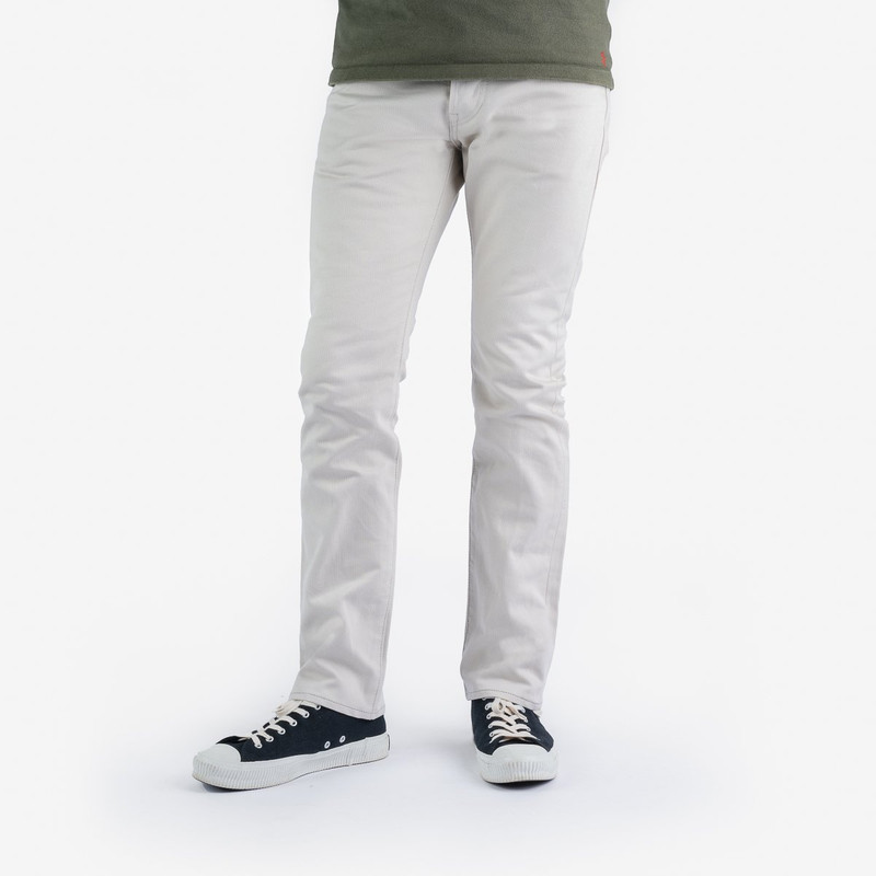 Iron Heart IH-555-PIQ 14oz Cotton Piqué Super Slim Cut Jeans - Ecru outlook