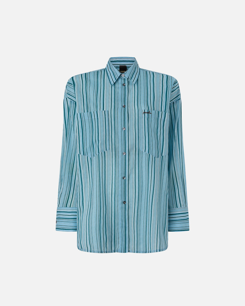 STRIPED COTTON SHIRT WITH POCKETS 3