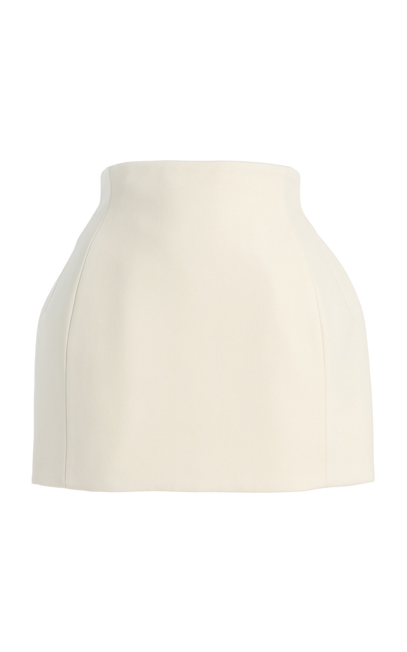 RHW Sculpted Skirt Mini ivory 1