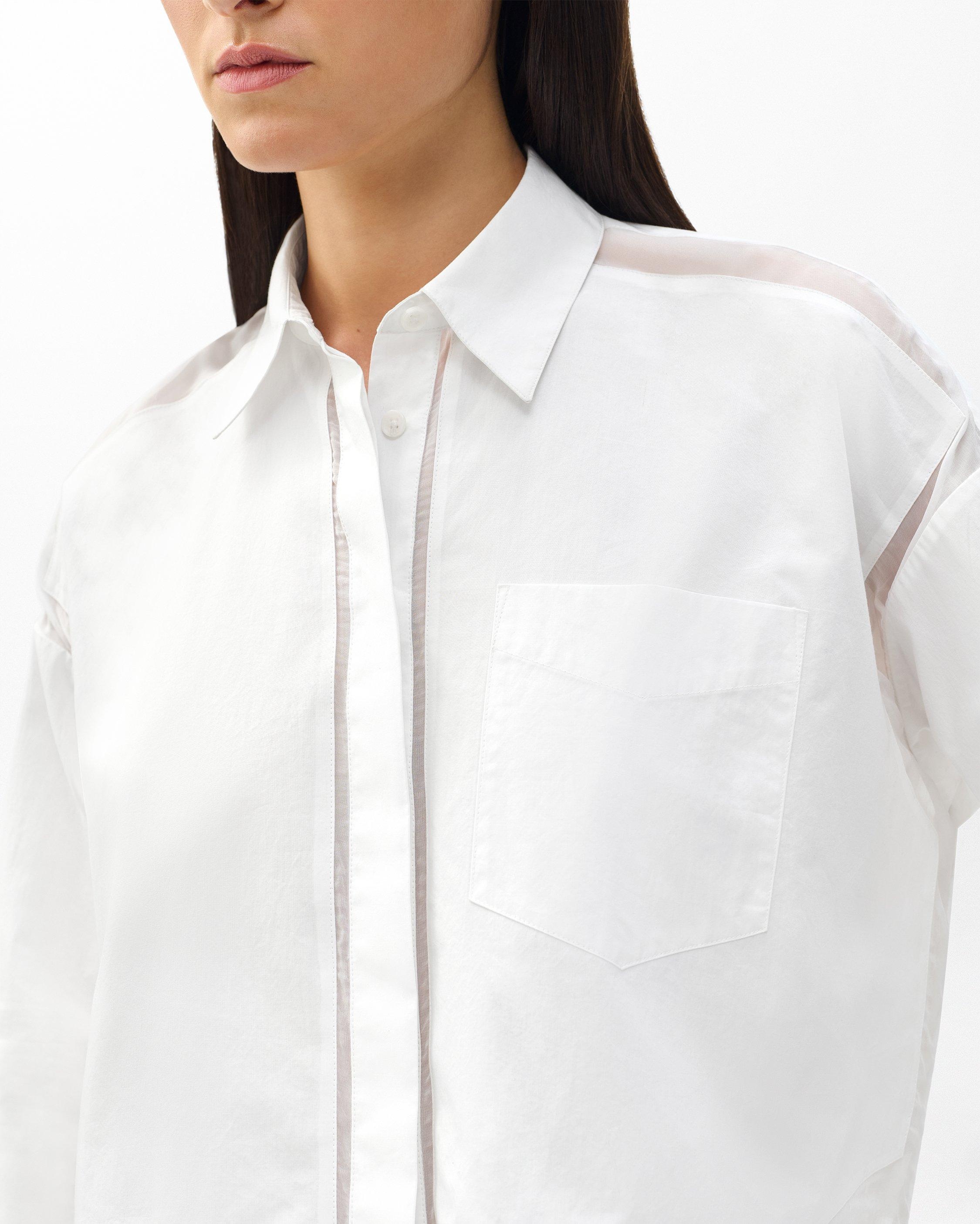 Beatrice Poplin-Organza Shirt - 5