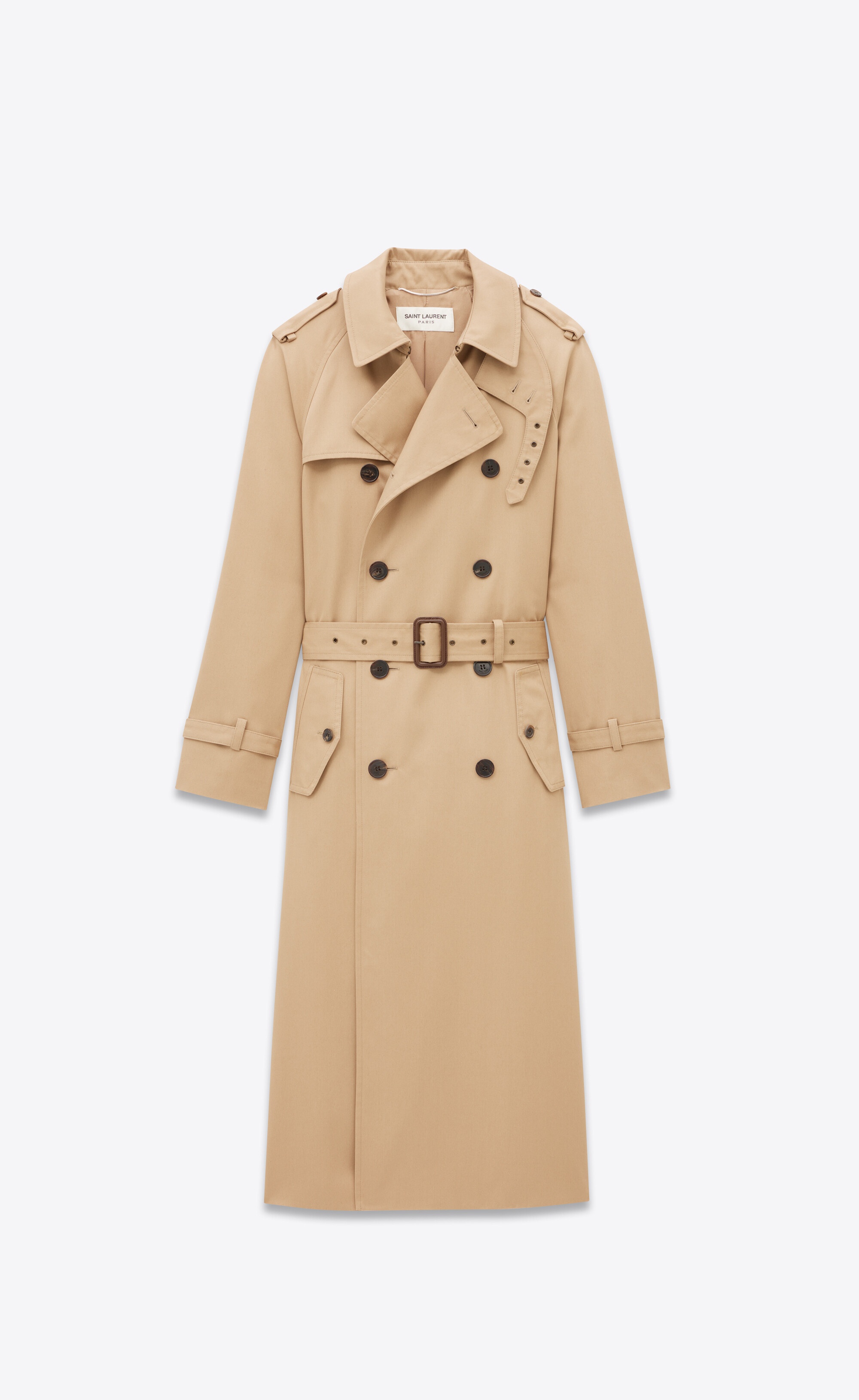 trench coat in gabardine - 1