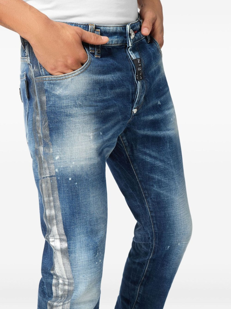 Paisley Bandana super-straight jeans 5