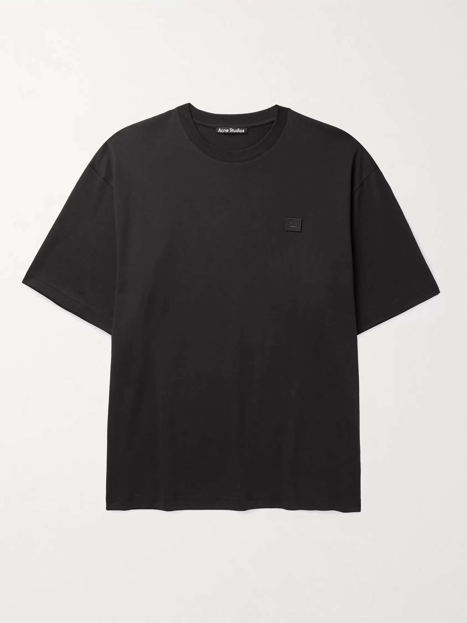 Exford Oversized Logo-Appliquéd Mélange Cotton-Jersey T-Shirt - 1