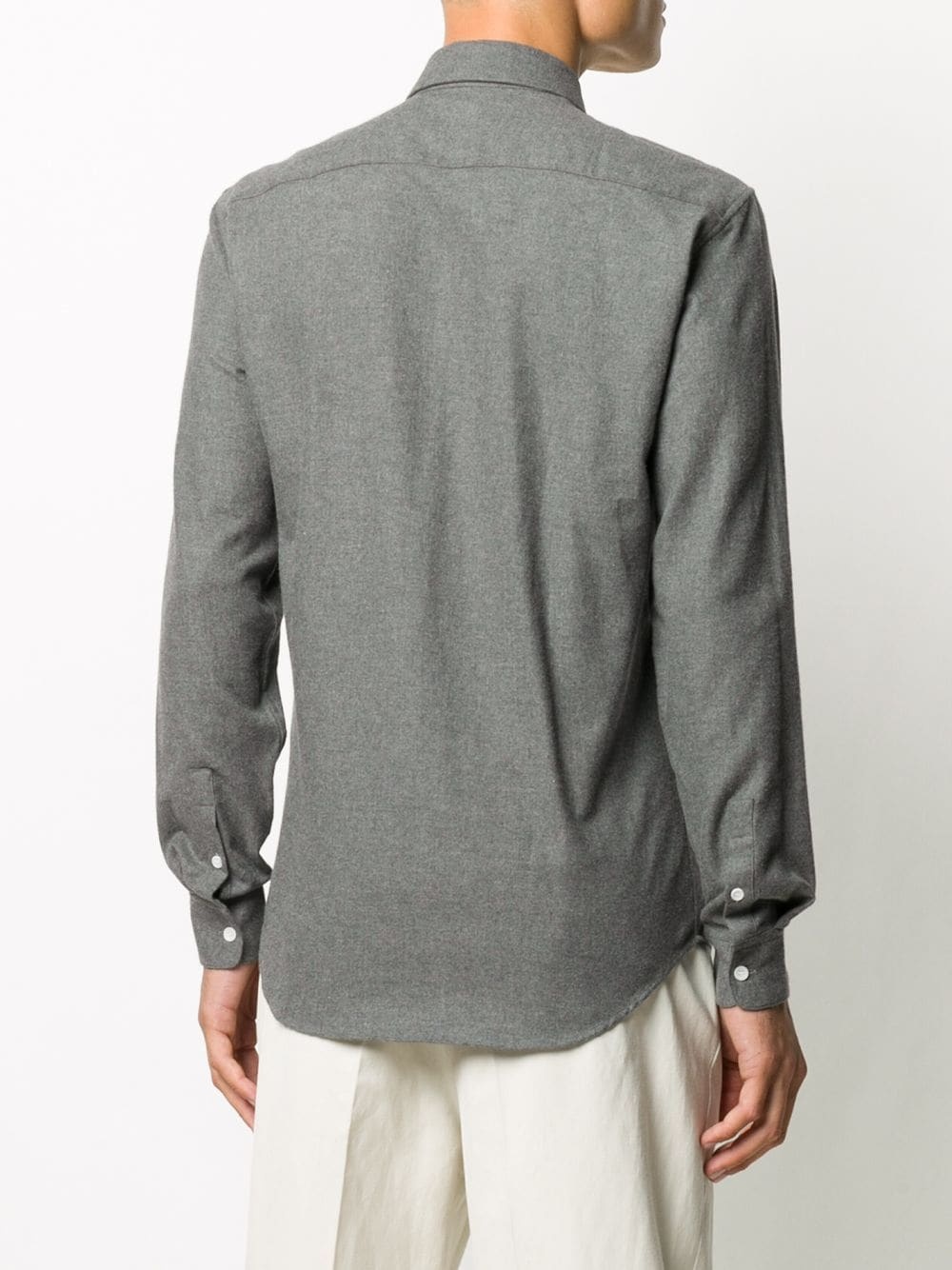 plain long-sleeved shirt  - 4