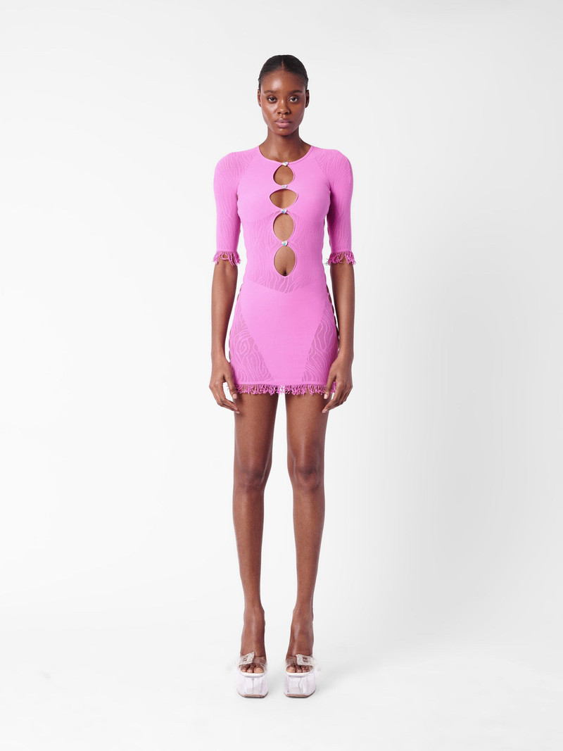 POSTER GIRL MIRANDA DRESS IN FUCHSIA outlook
