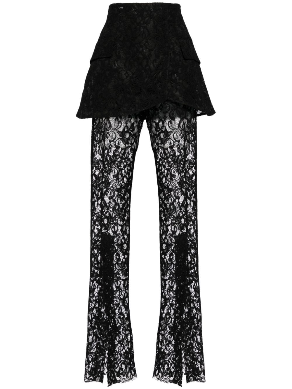 lace basque trousers - 1