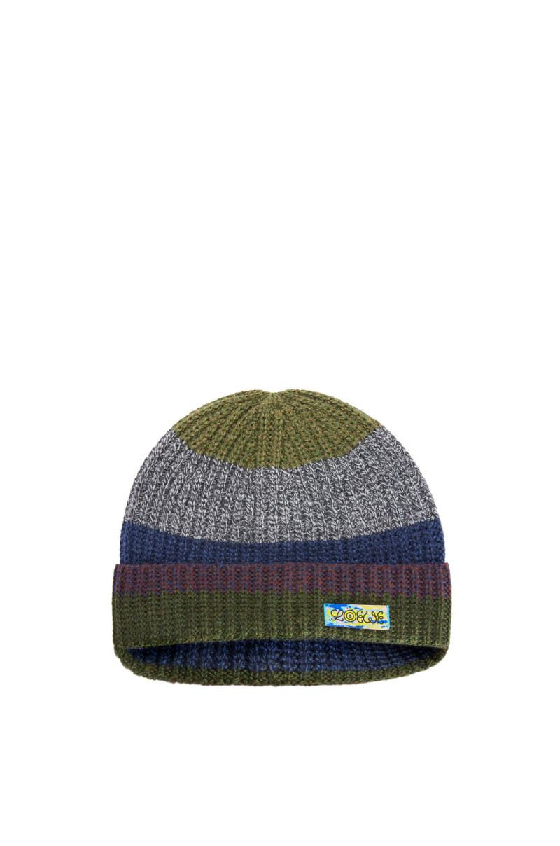 Loewe Knitted hat in stripes outlook