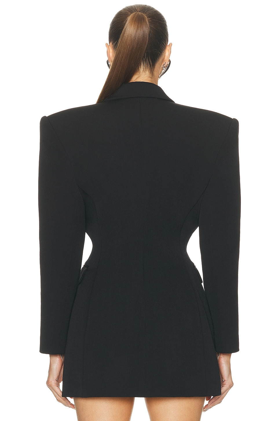Double Breasted Contour Blazer - 4