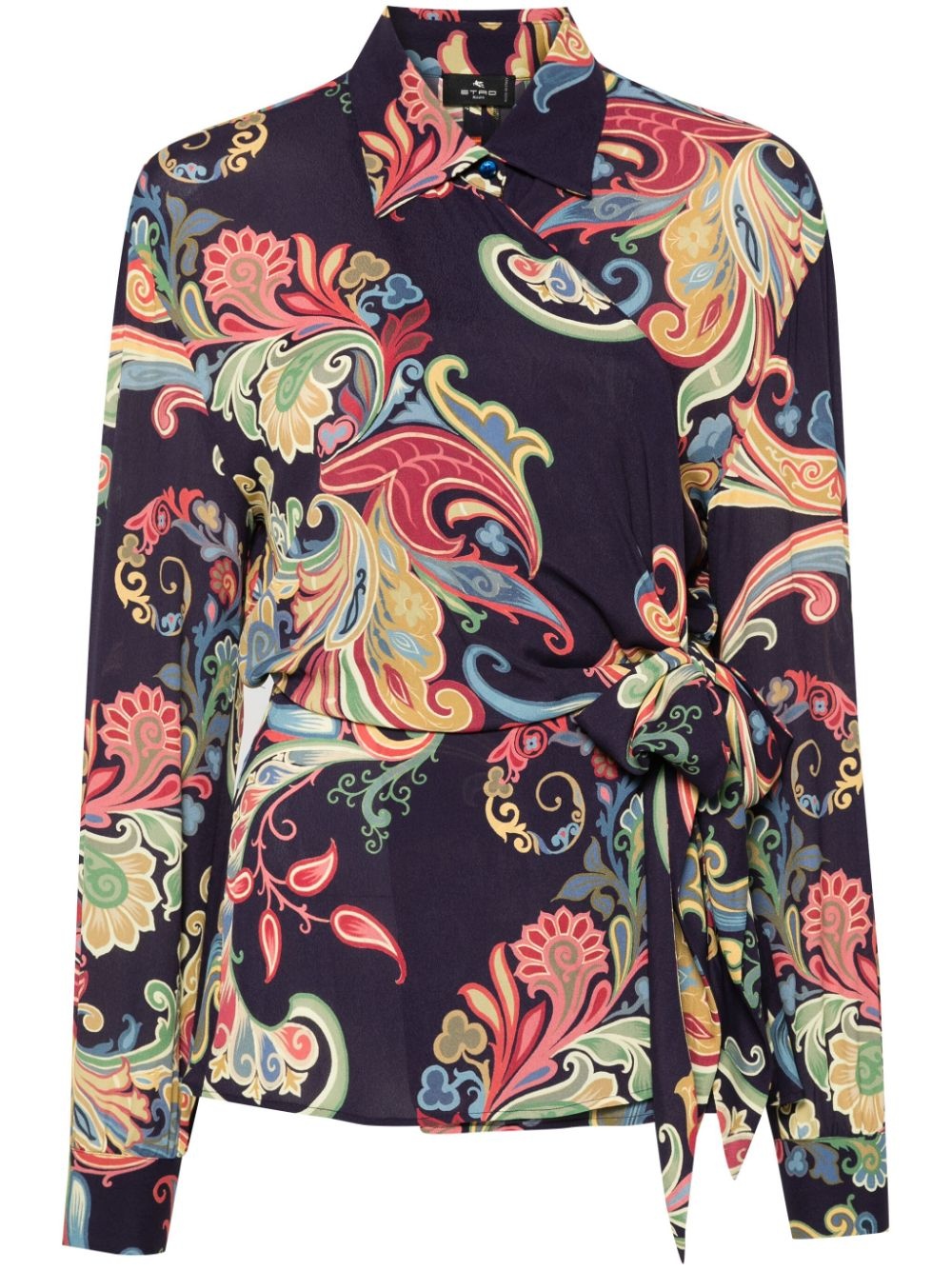 paisley-print shirt - 1