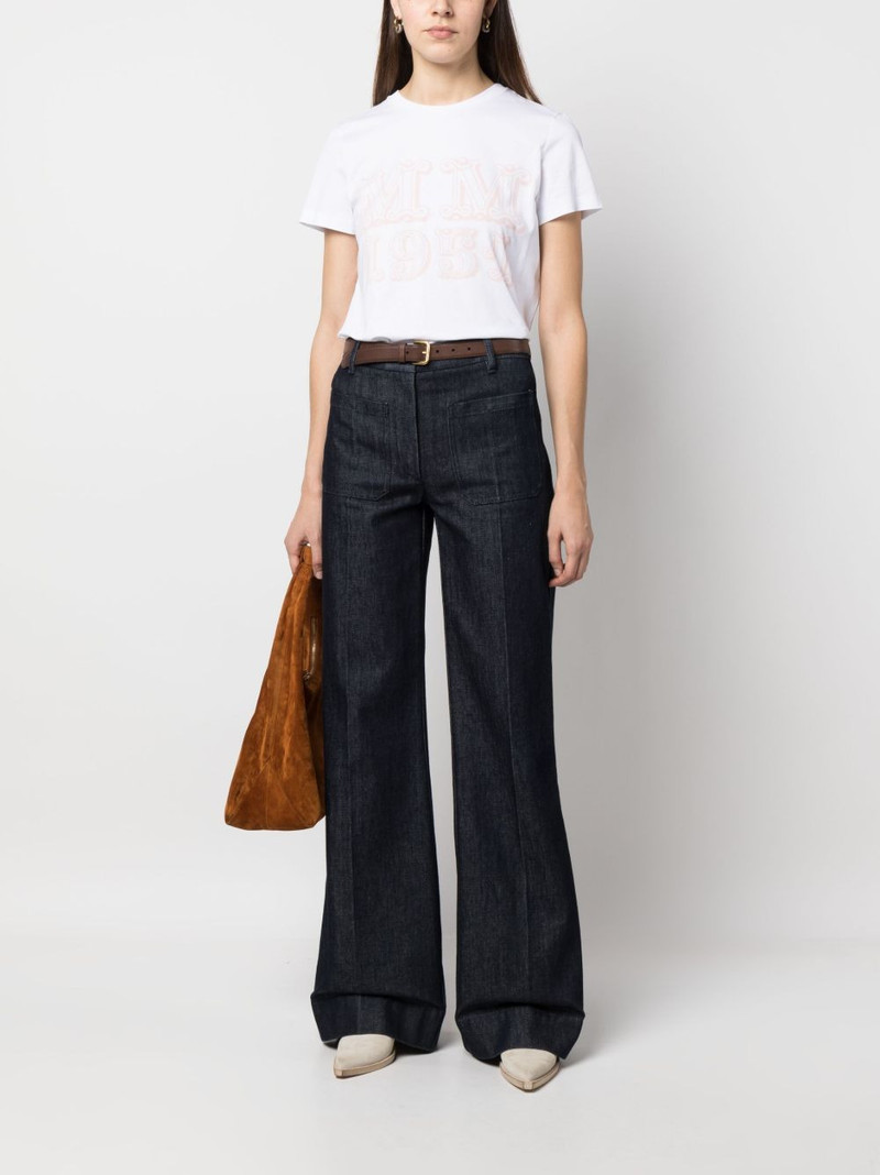 Max Mara logo-print short-sleeve cotton T-shirt outlook