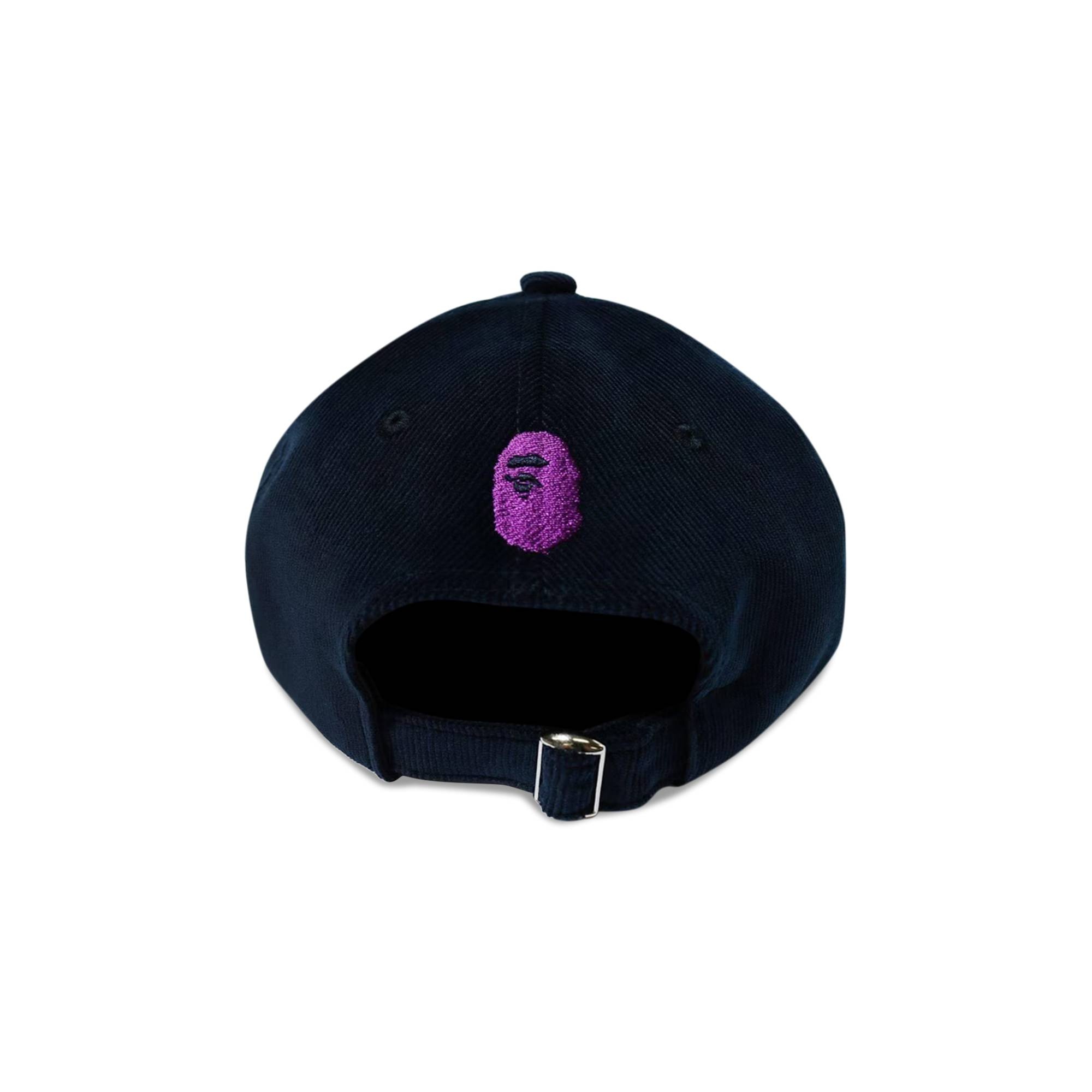 BAPE Corduroy Panel Cap 'Navy' - 3