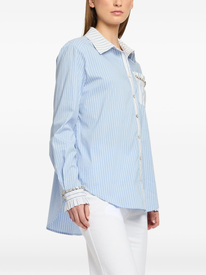 Dorsia striped-embellished shirt 3