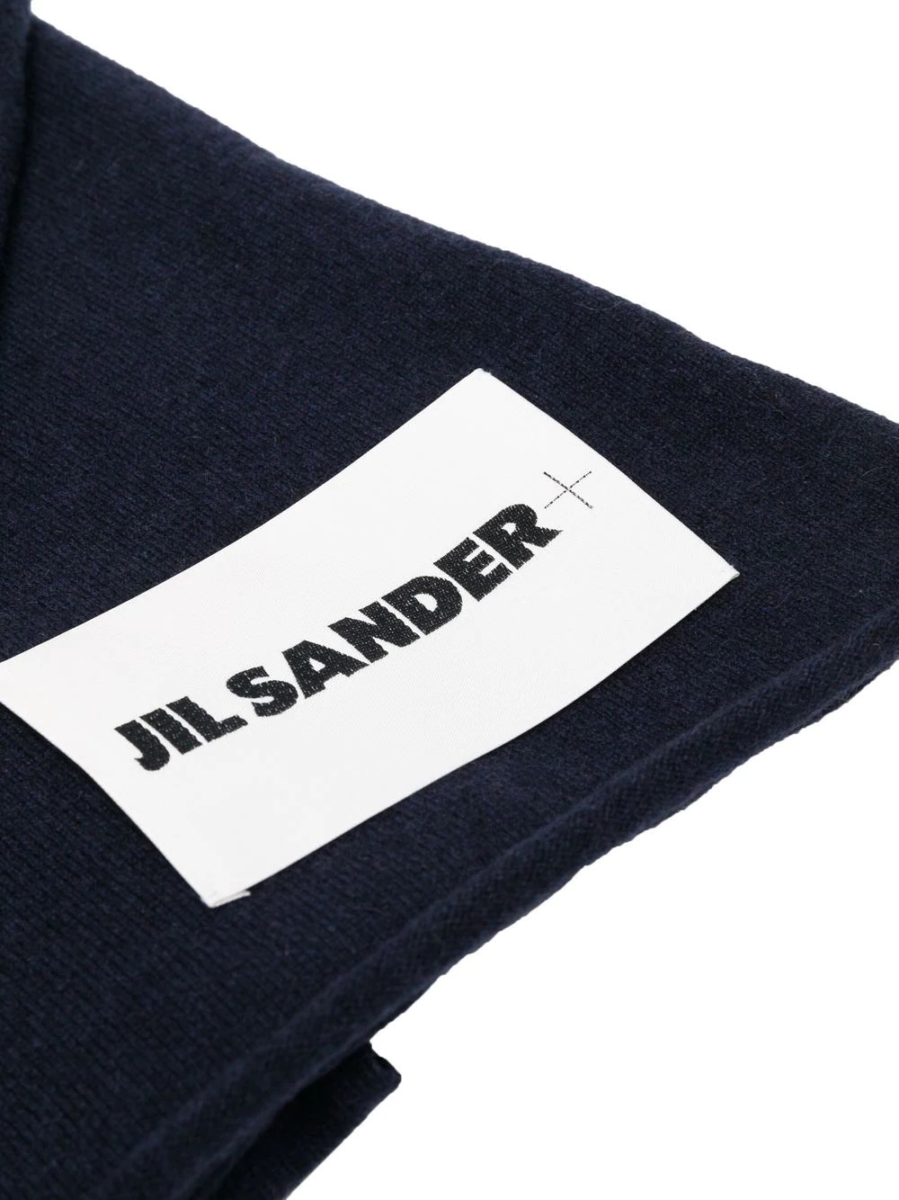 logo-patch cashmere scarf - 3