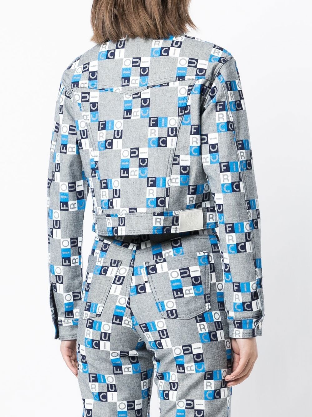 logo cropped jacket - 4