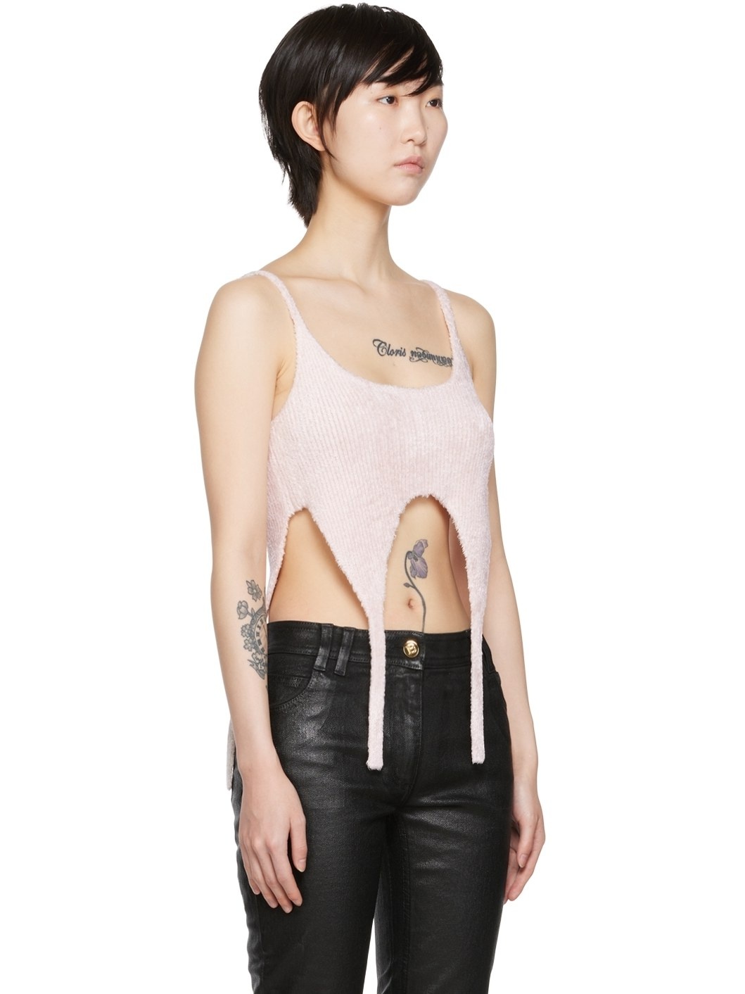 Pink Viscose Tank Top - 2