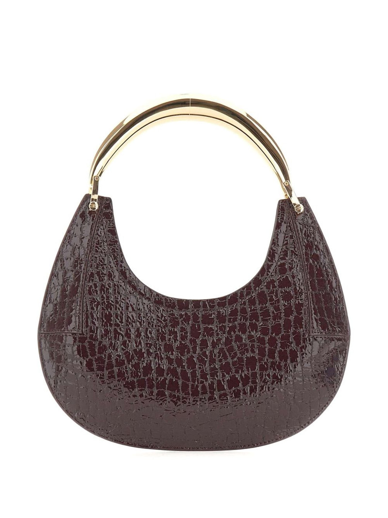 ELISABETTA FRANCHI Hobo crocodile-effect jewel-handle tote bag outlook