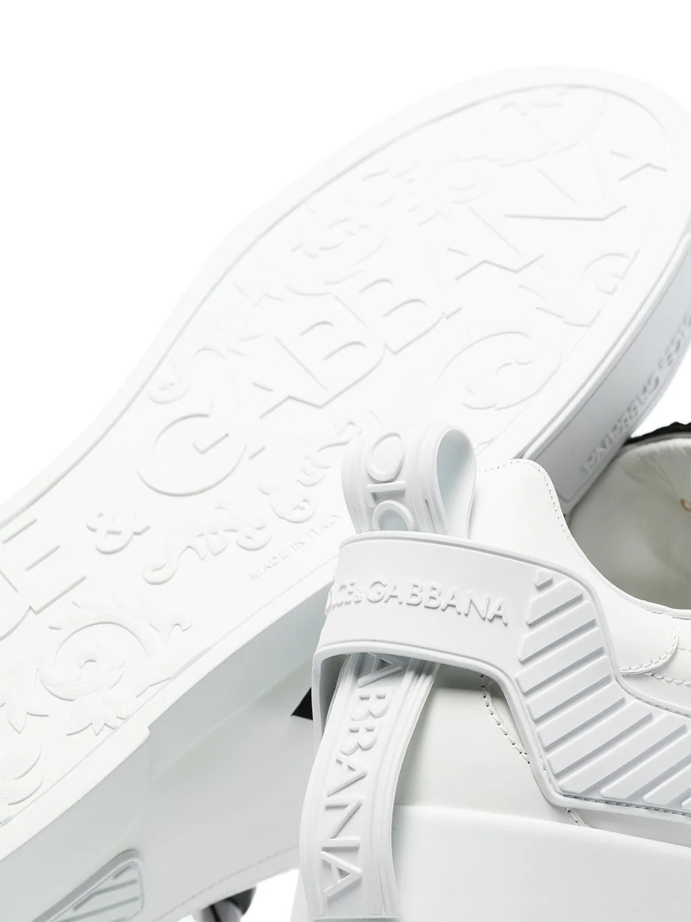 Portofino logo-embossed sneakers - 3