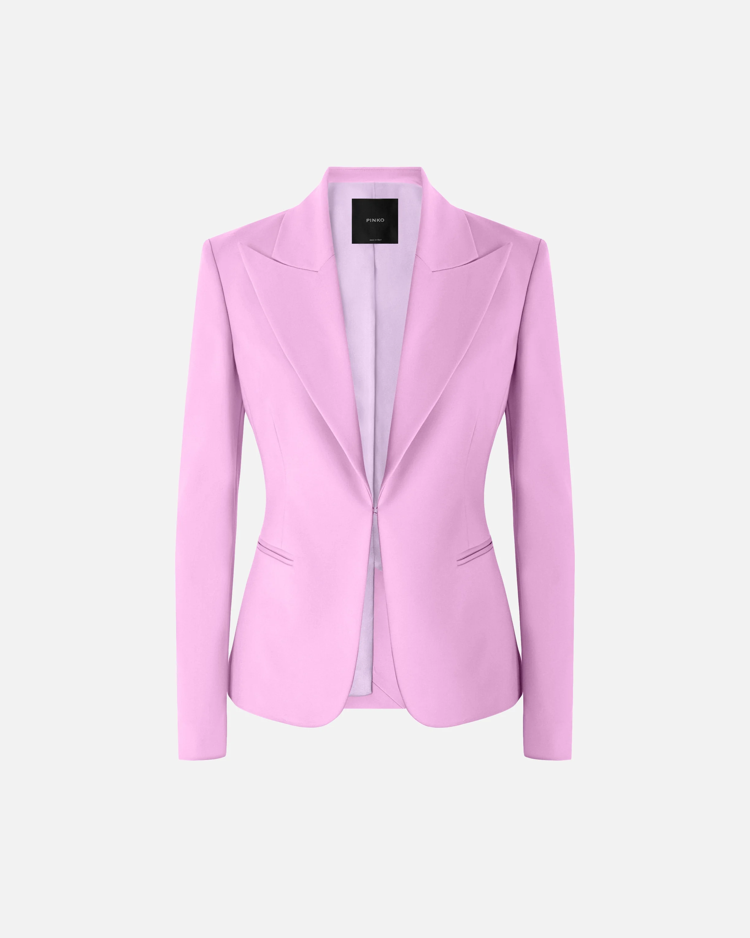 STRETCH LINEN AND VISCOSE BLAZER - 1