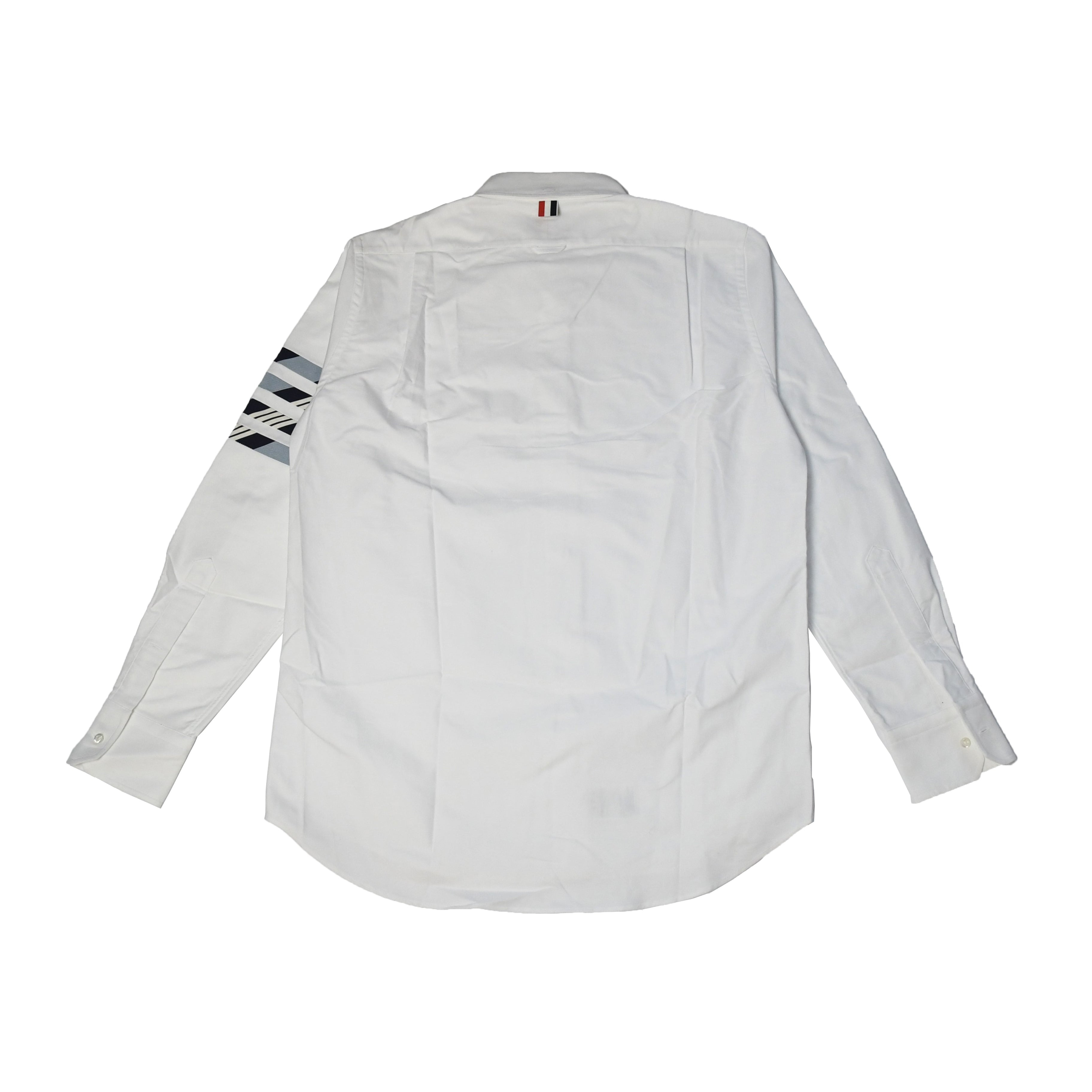 Thom Browne 4-Bar Repp Stripe Shirt White Blue - 2