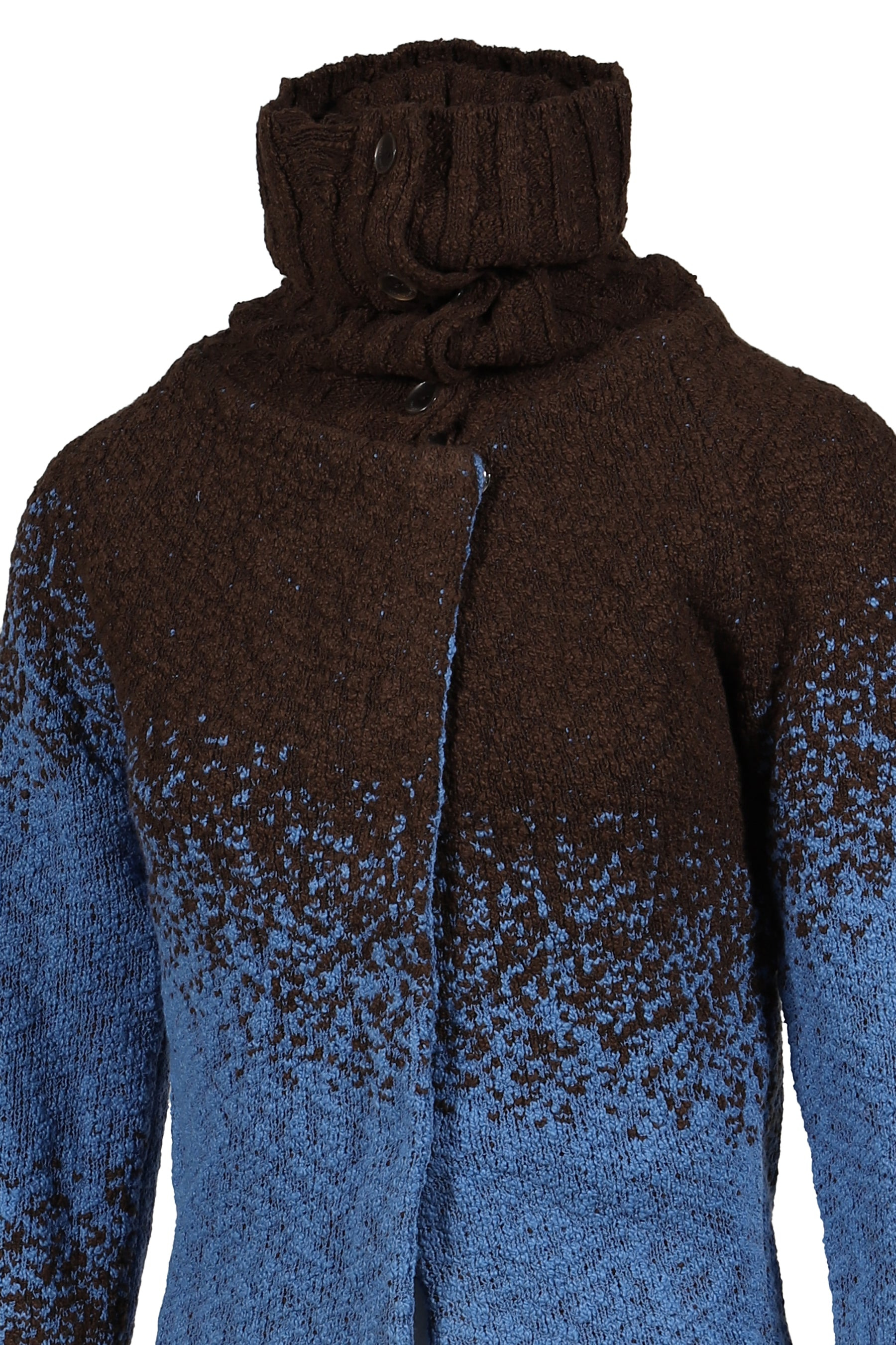 FLOW JAQUARD SHORT CARDIGAN / BLU - 8