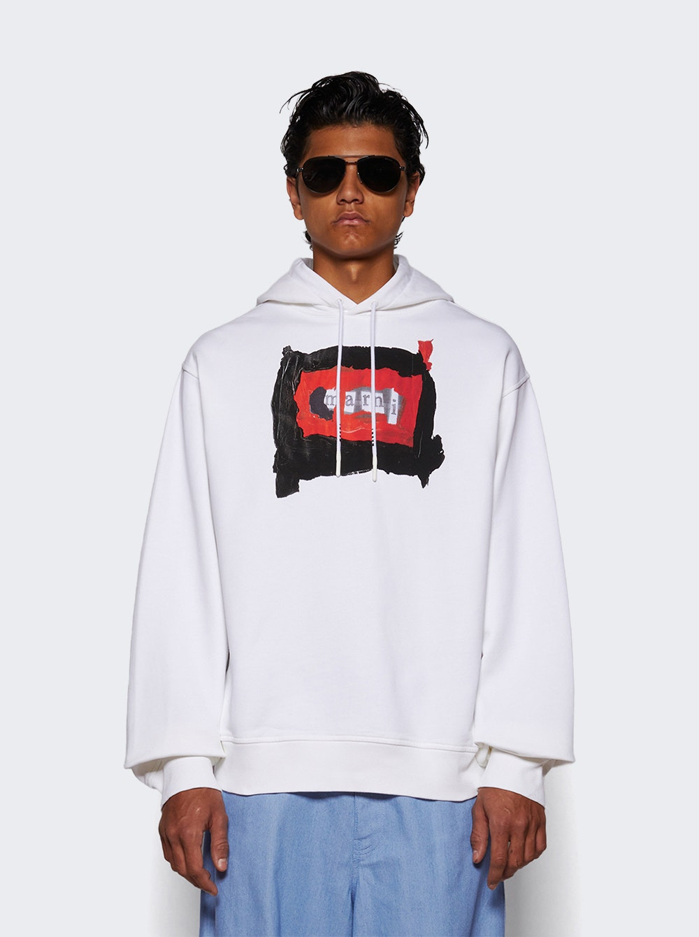 Painted Hoodie Lily White - 2