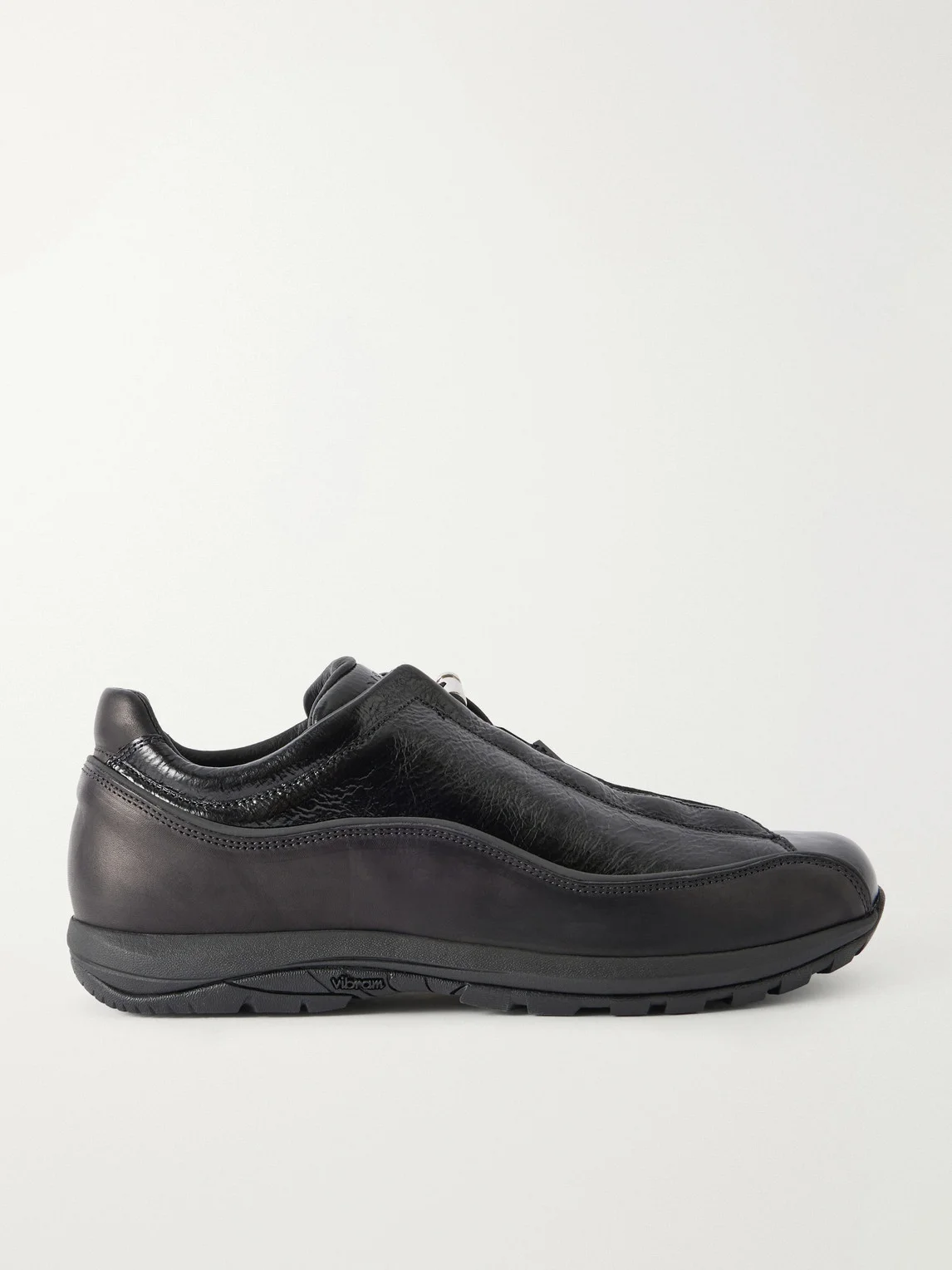 Licata Textured-Leather Sneakers - 1
