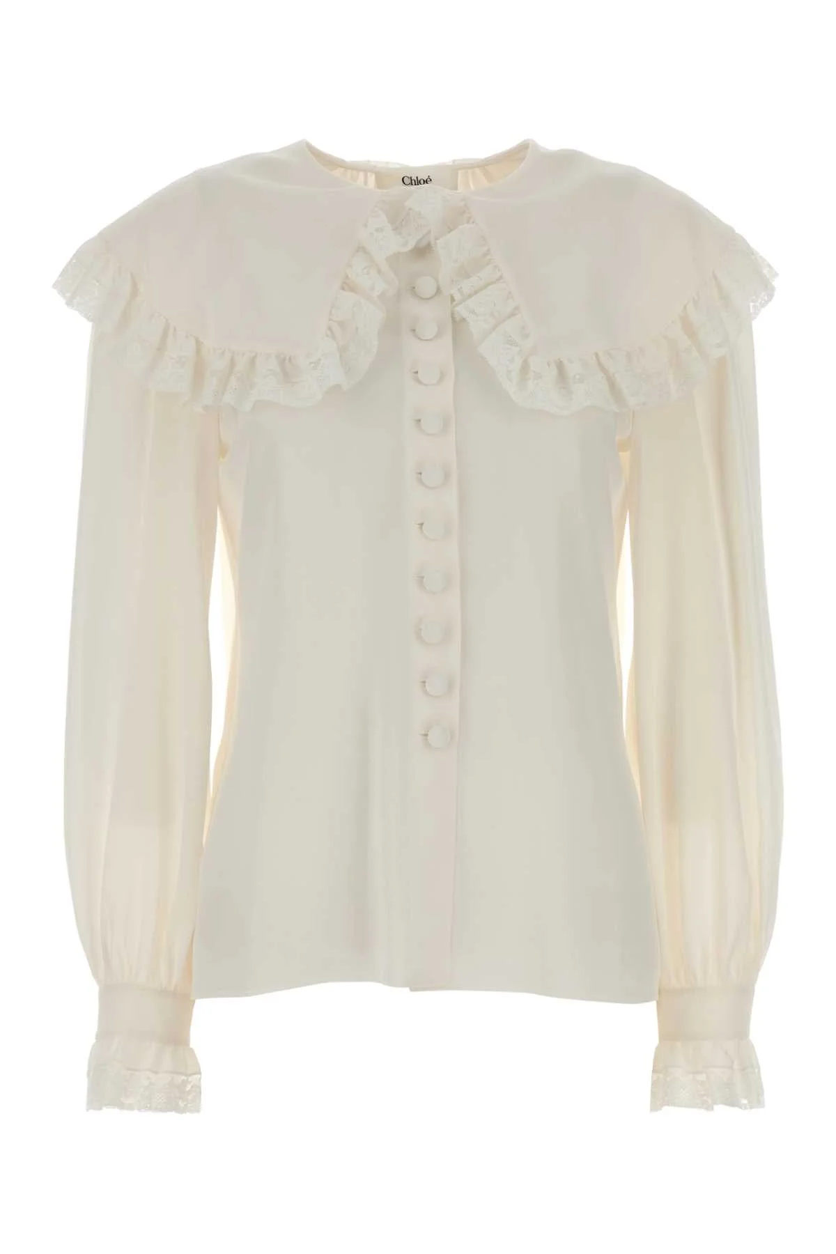 Chloe Women White Silk Shirt - 1
