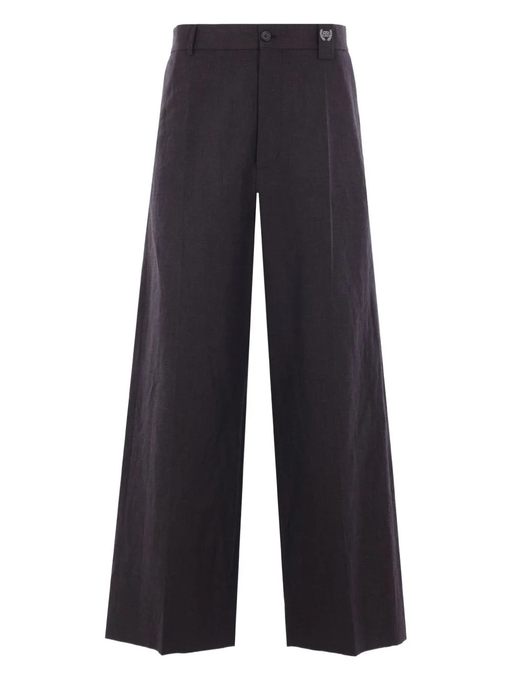 logo-embroidered trousers - 1