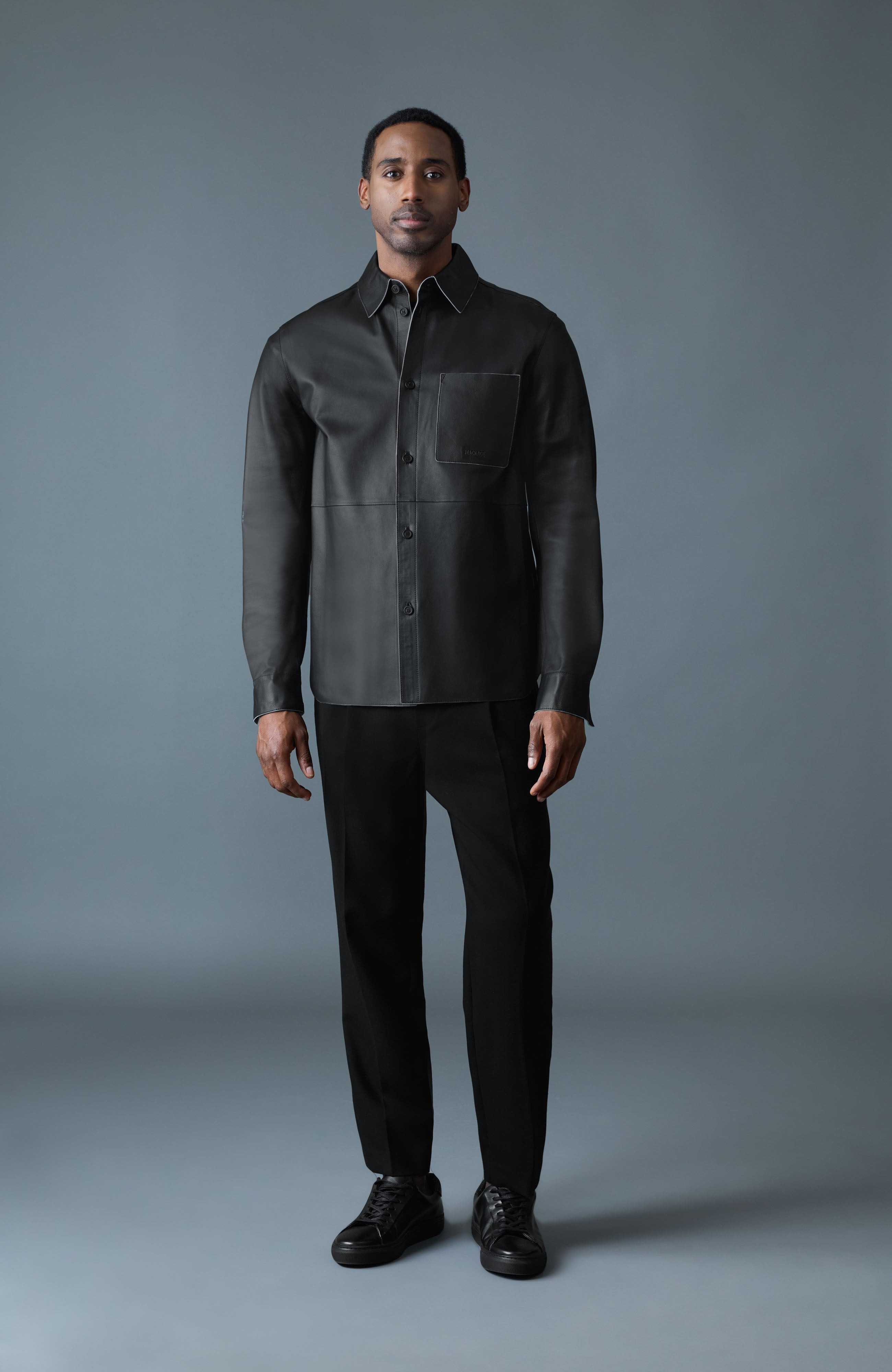 REMINGTON Two-Tone Leather Overshirt - 2