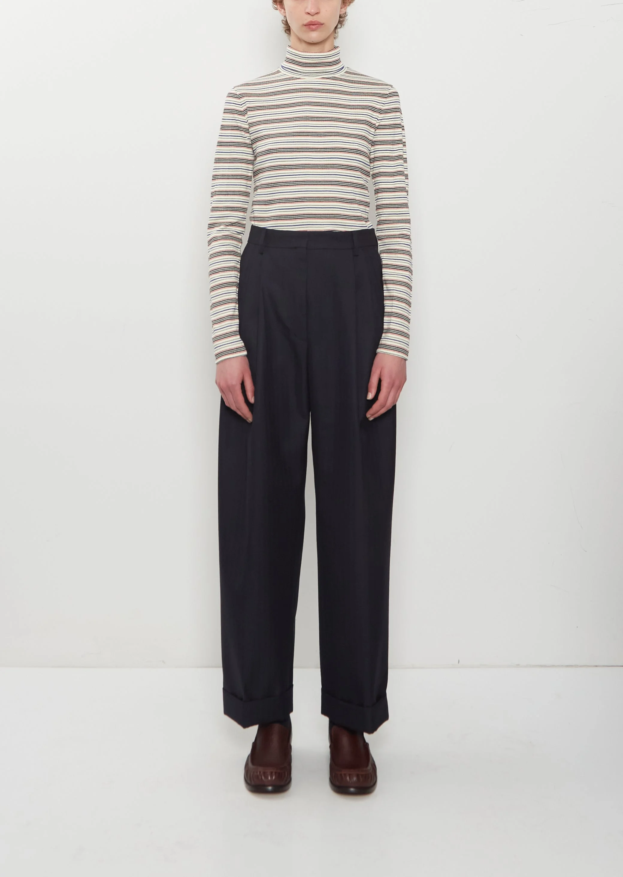 Partan Wool Pants — Navy - 1