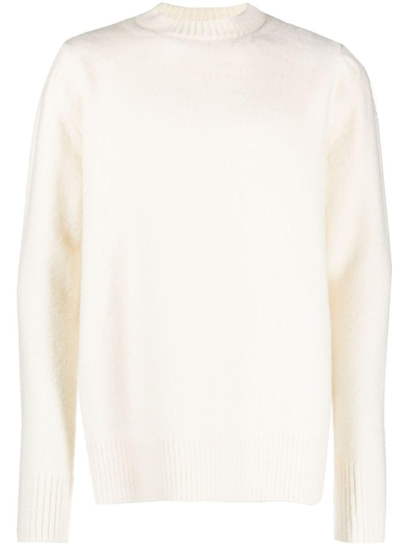 logo intarsia-knit wool jumper 1