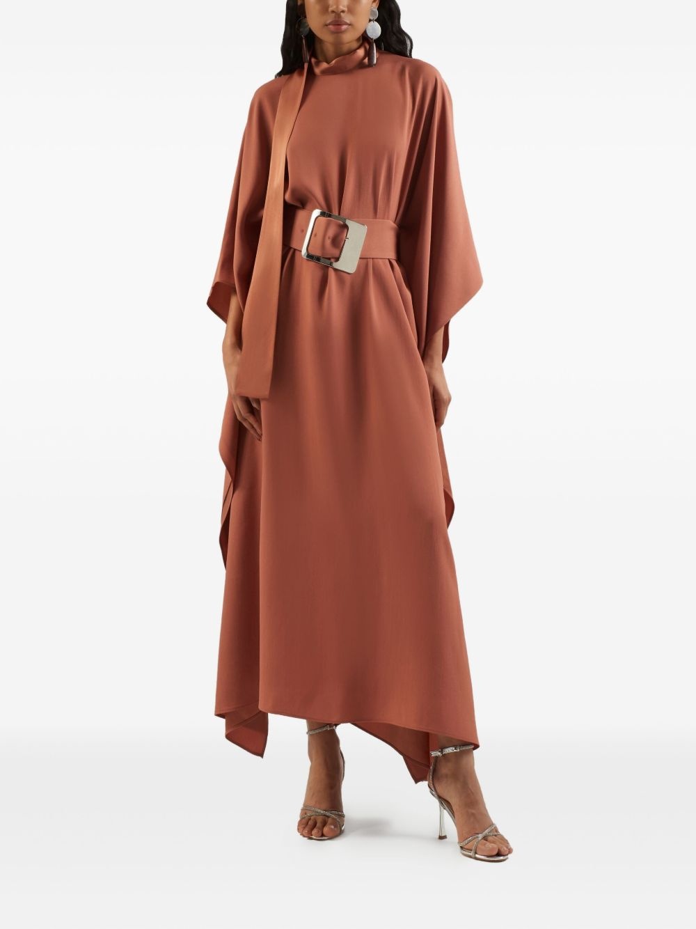 belted batwing maxi dress - 2