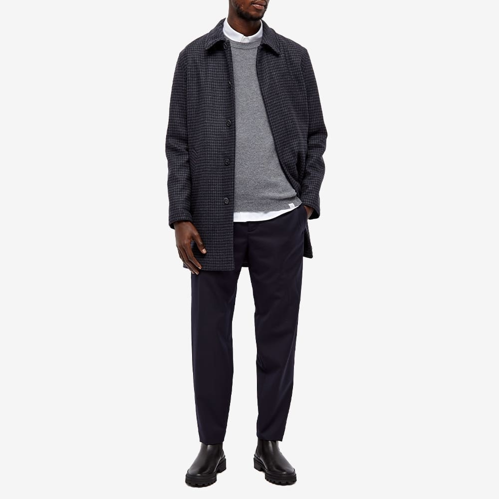 A.P.C. Flynn Houndstooth Wool Mac - 8