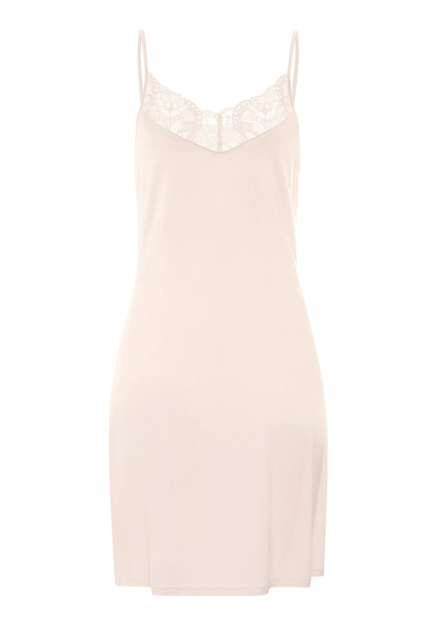 Azelia Lace Trim V-Neck Chemise - 1