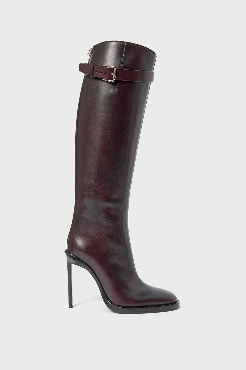 Uta High Heel Boots Aubergine - 2