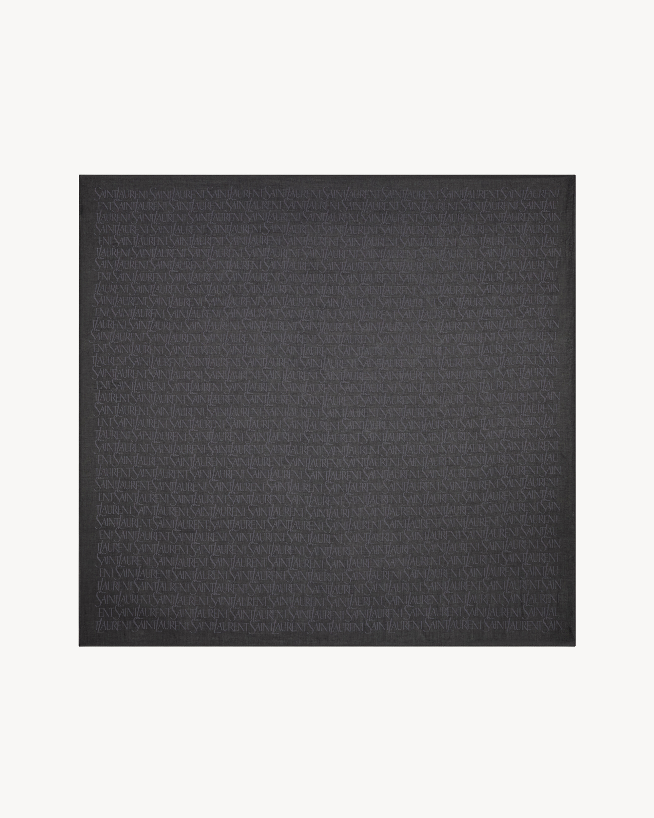 SAINT LAURENT LARGE SQUARE SCARF IN CASEIN FIBER AND MODAL - 2
