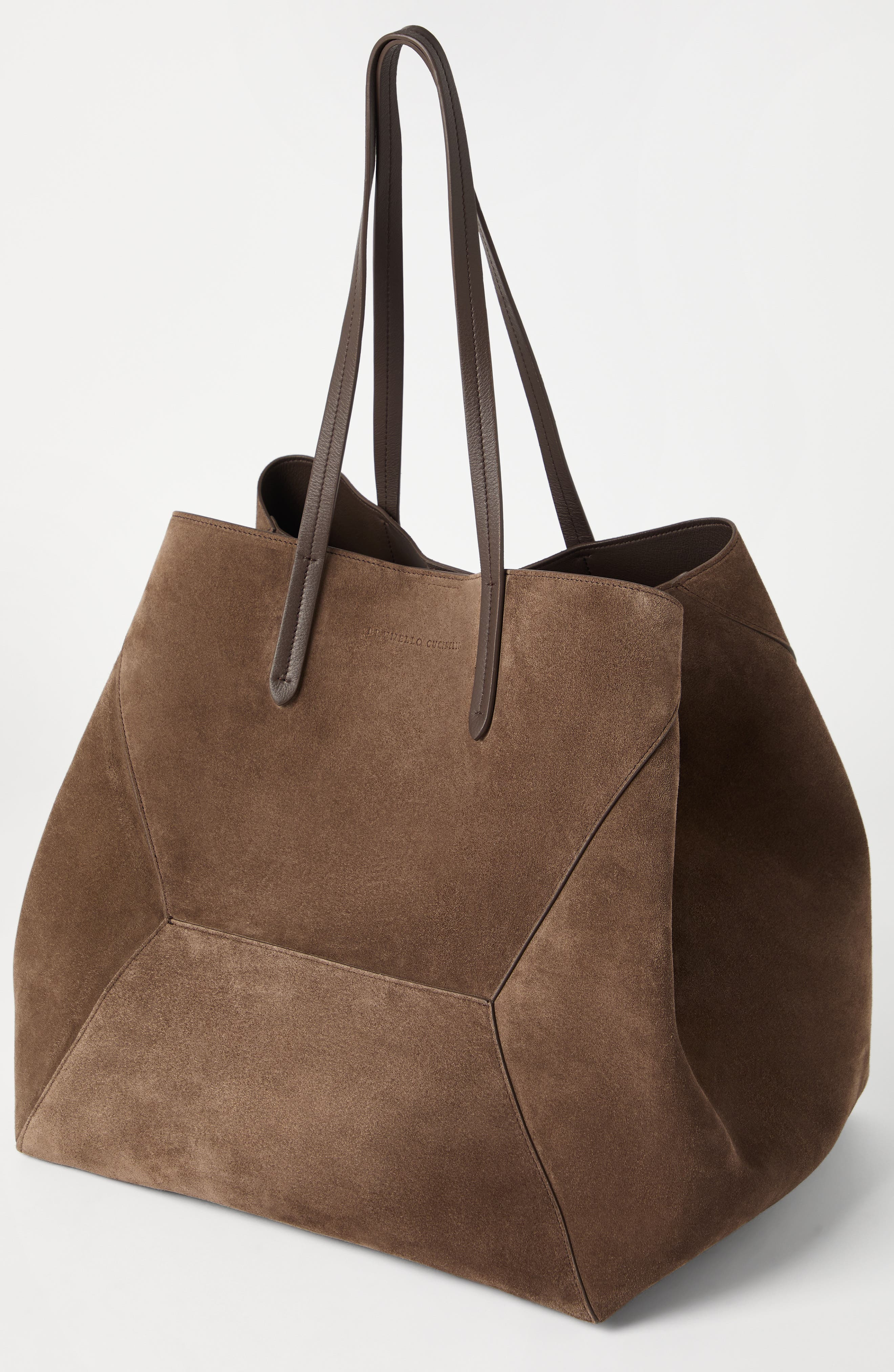 Brunello Cucinelli Suede large BC Duo bag in Bark at Nordstrom - 4