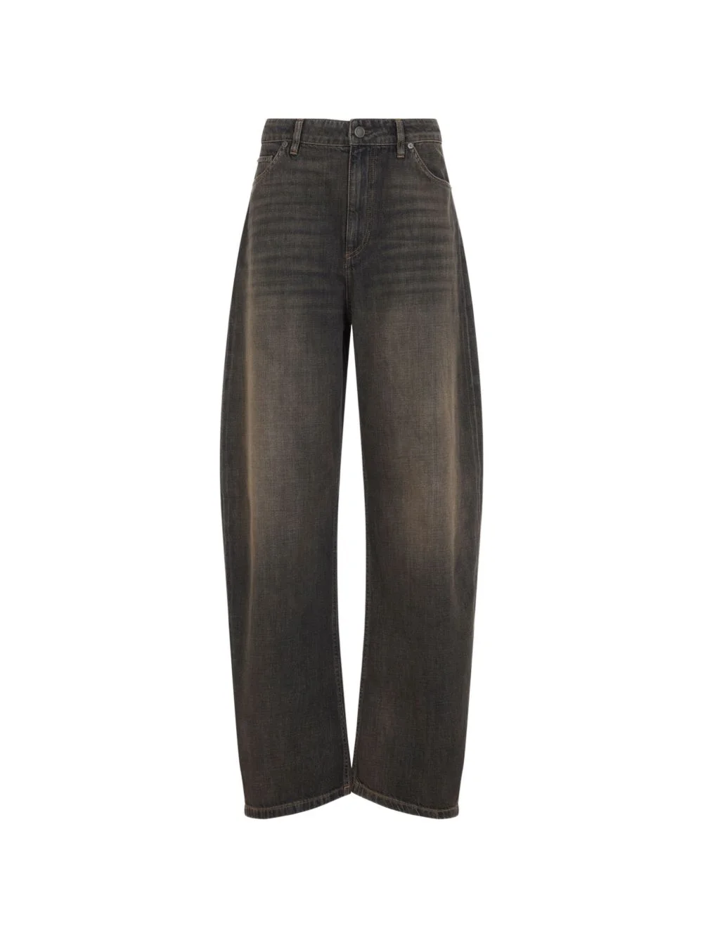 faded-effect tapered jeans - 1
