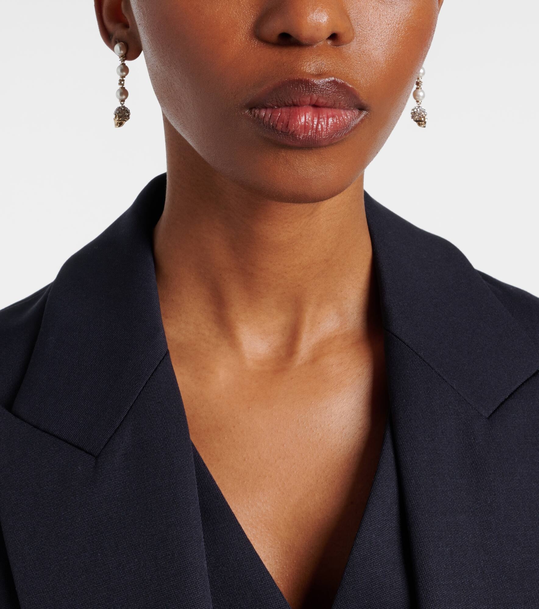 Crystal-embellished drop earrings - 6
