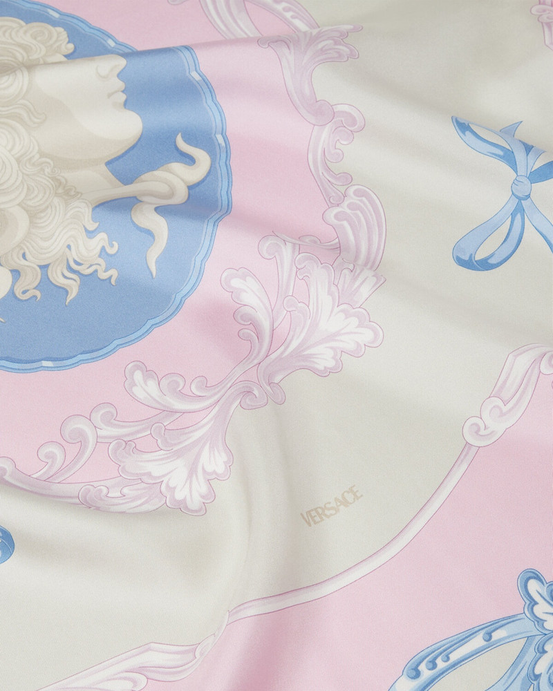 VERSACE Cameo Large Silk Foulard 35" outlook
