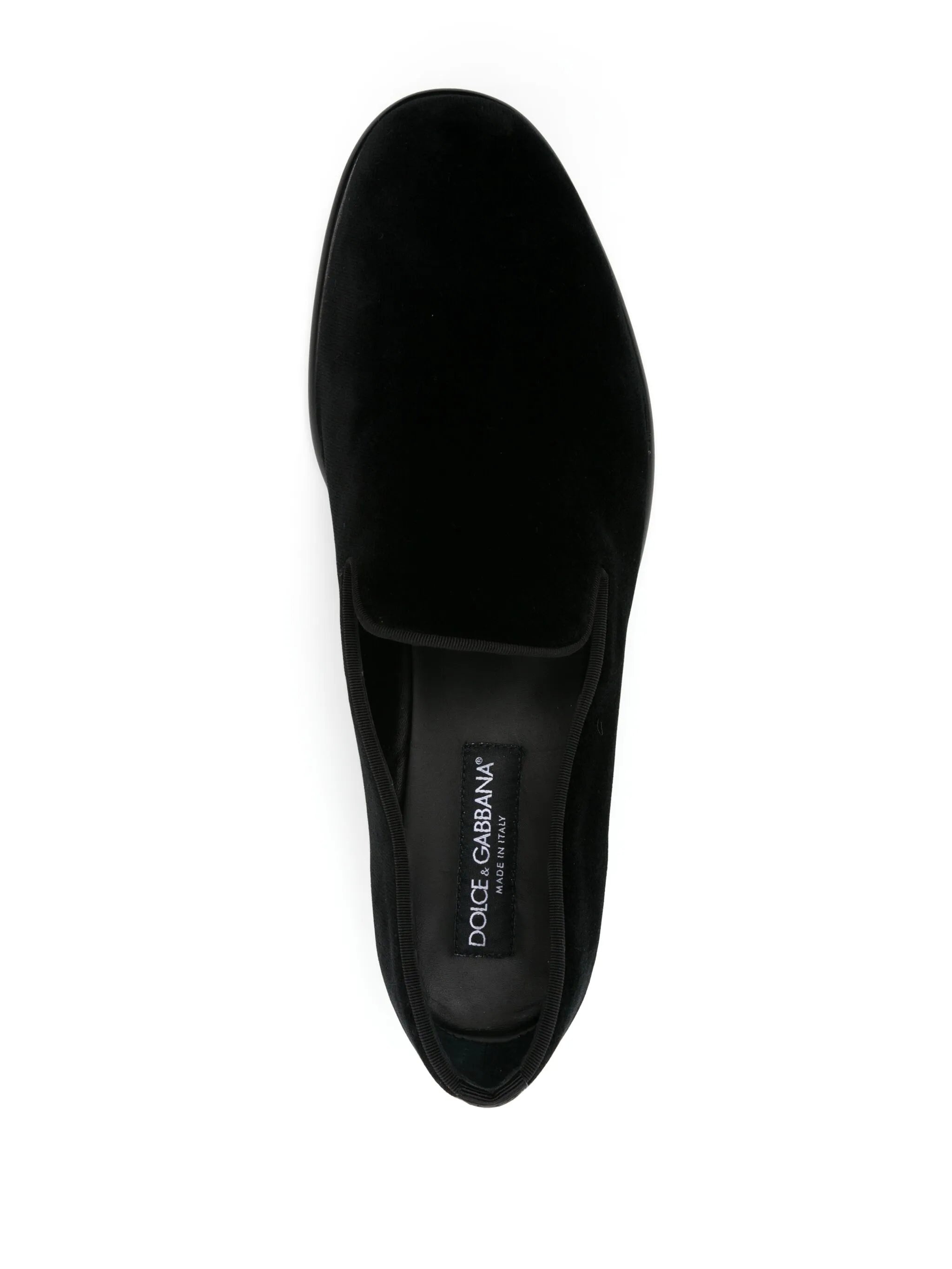 Leather-sole Velvet Loafers - 2