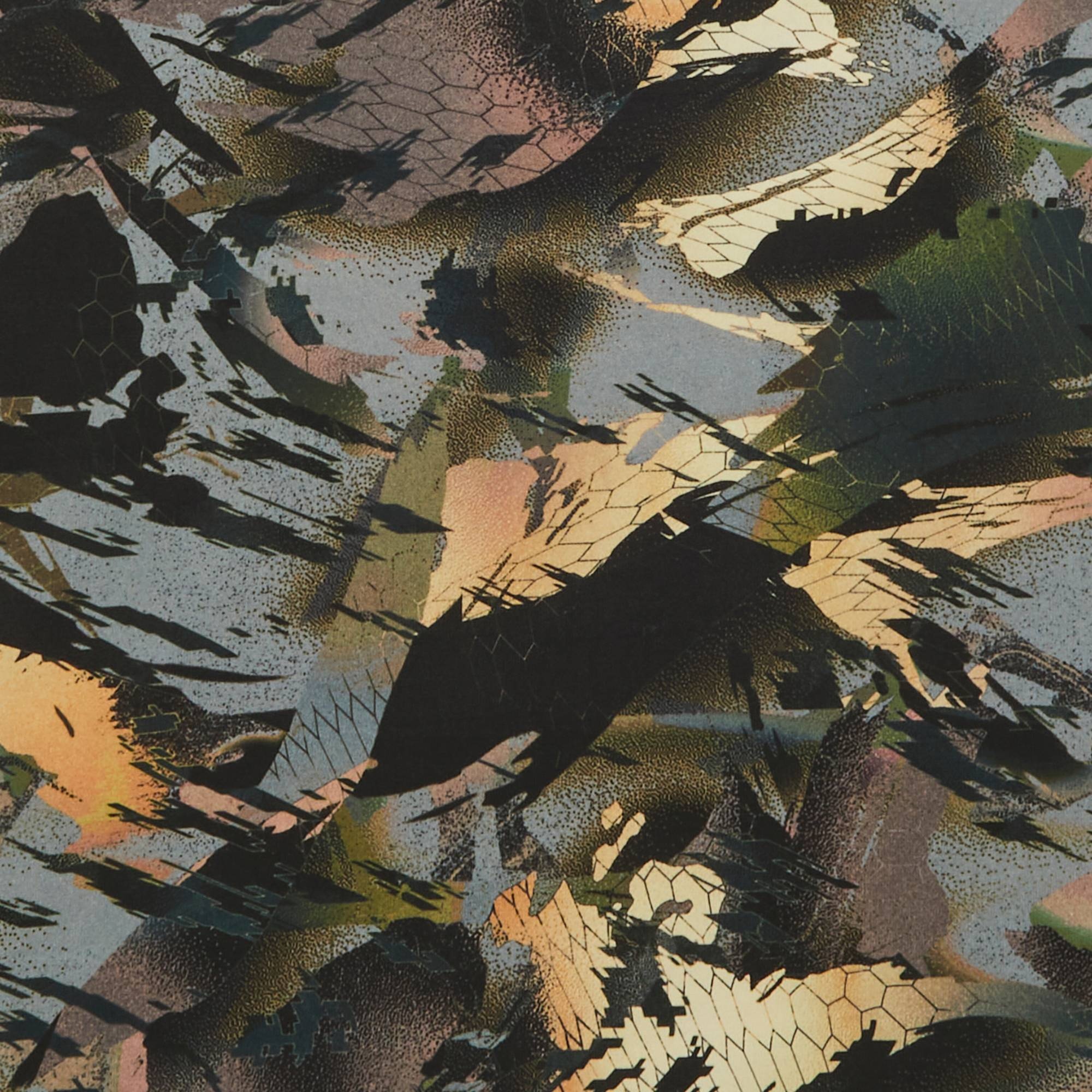 Heron Preston Short-Sleeve Turtleneck 'Camo Green/White' - 3