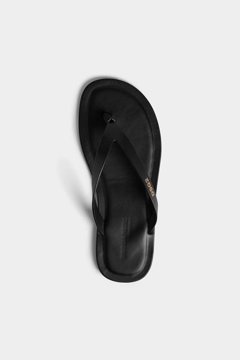 DSQ2 LEATHER FLIP FLOP - 4